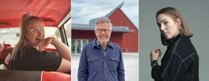 Tre bilder med Emma Örtlund längst till vänster, Jan Ove Forssel i mitten och Ulrika Broberg till höger.