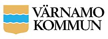 Värnamo kommun logotyp. Länk till www.varnamo.se.