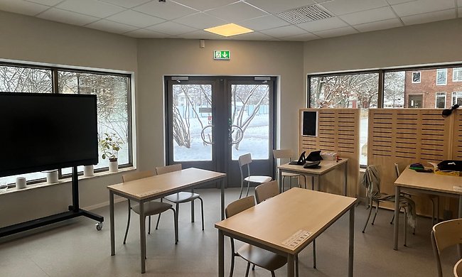 Bild på anpassade gymnasieskolans fasad
